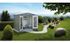 Abri de jardin en métal Europa 3.33 m² gris quartz Taille 3 BIOHORT