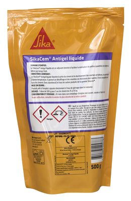 Antigel liquide accélérateur durcissement SikaCem 500 ml pour 35 kg de ciment - SIKA