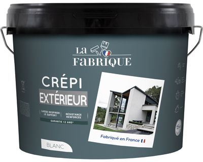 Crépi extérieur blanc 15 kg LA FABRIQUE