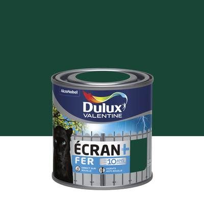 Peinture fer écran+ vert basque RAL 6005 brillant 250 ml - DULUX