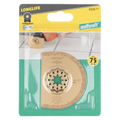 Lame pour outils multifonction carbure 75 mm WOLFCRAFT