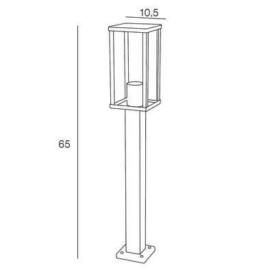 Borne LAGOS blanc E27 60W COREP