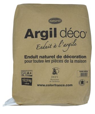 Argildeco terre grege sac 12,5kg COLOR FRANCE