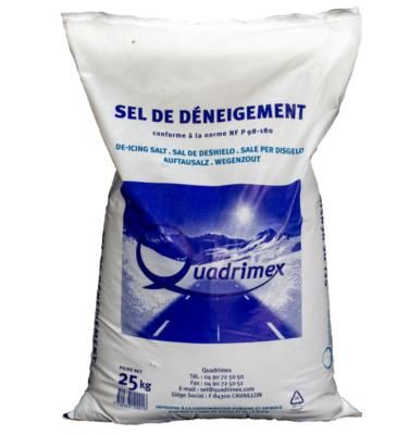 Sel de déneigement semi-humide 25 kg QUADRIMEX