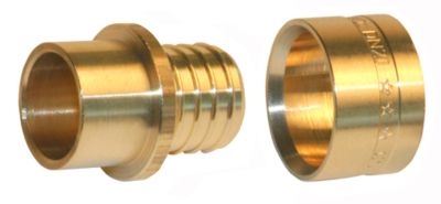 Raccord à glissement pour tube PER diamètre 13/16 mm et à souder pour tube de cuivre diamètre 16 mm