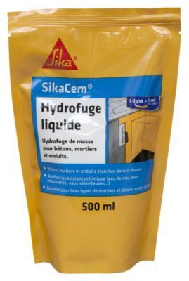 Hydrofuge liquide SikaCem dose 500 ml pour 35 kg de ciment - SIKA