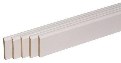 Plinthes blanches 10 x 100 x 2000 mm par 5