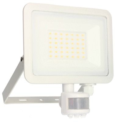 Projecteur LED à détecteur de mouvements 30W blanc neutre IP44 3000 lumens blanc - KREON ARLUX