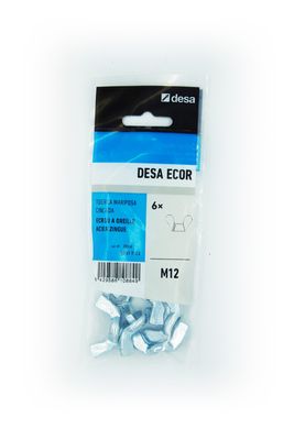 Ecrous oreille M12 par 6 DESA