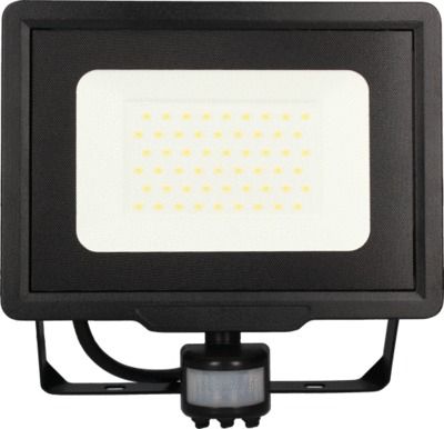 Projecteur LED extérieur détecteur de mouvements 50W blanc neutre IP44 4250 lumens noir - KALI ARLUX