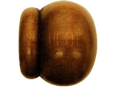 Embout anglais à emboiter en bois Boule diam 28 mm Finition Chêne par 2 - MOBOIS