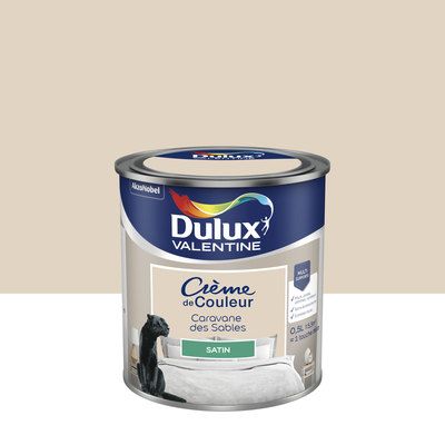 Peinture Crème de Couleur Caravane des Sables satin 500 ml - DULUX VALENTINE