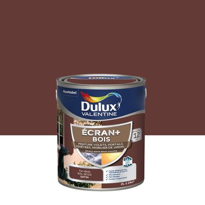 Peinture Ecran+ Bois  Satin Ton Bois 2 L - DULUX VALENTINE