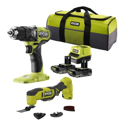 Perceuse sans fil RPD18BL1 et multitool 2C20SMT RYOBI