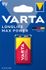 Pile alcaline Max tech 9V LR61 - VARTA