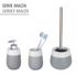 Distributeur de savon liquide Malta gris/blanc