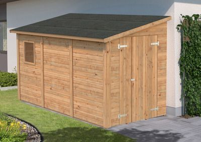 Abri de jardin bois Marron Mia 5,4m2 PALMAKO Livraison incluse domicile