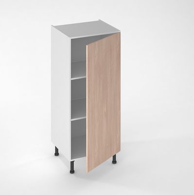 Façade de cuisine 1 porte chêne blanchi 130 x 60 cm pour meuble colonne