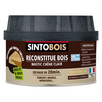 Mastic reconstituant bois chêne clair 190 gr SINTOBOIS