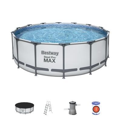 Piscine autoportée ronde Steel Pro MaxTM diamètre 427 x 122 cm  BESTWAY