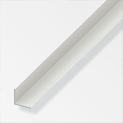 Cornière égale en PVC 2 x 2 cm blanc 1 m ALFER