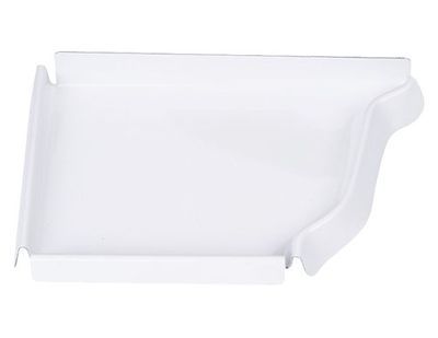 Talon corniche gauche aluminium blanc pour gouttière SCOVER PLUS