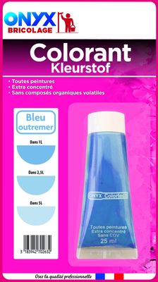 Colorant universel pour peinture bleu outremer 25 ml ONYX