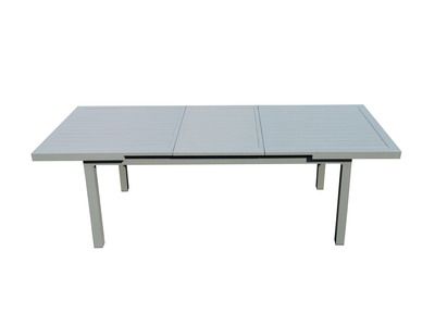 Table avec ouverture automatique aluminium Kyoto L 180 / 240 x l 100 x H 76 cm