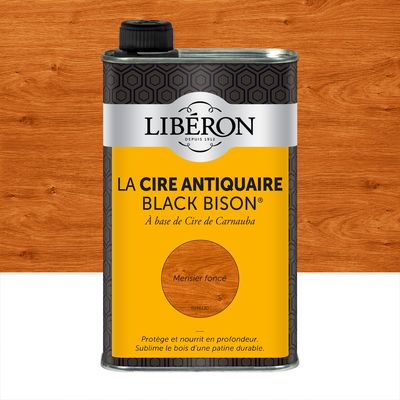 Cire antiquaire liquide "Black Bison" merisier foncé 500 ml LIBERON