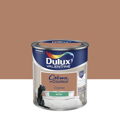 Peinture Crème de Couleur Cognac satin 500 ml - DULUX VALENTINE