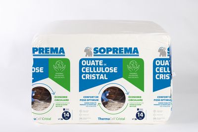 Ouate de cellulose THERMACELL Cristal sac de 14 kg  SOPREMA®