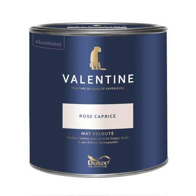 Peinture Valentine Mat Velouté Rose Caprice 2 L - DULUX VALENTINE