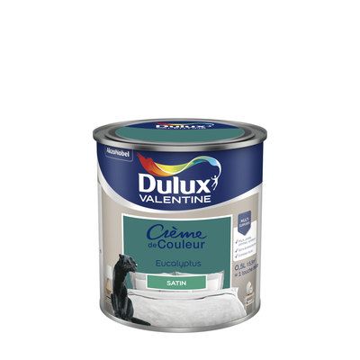 Peinture Crème de Couleur Eucalyptus satin 500 ml - DULUX VALENTINE