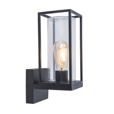 Applique extérieure montante FLAIR Aluminium noir IP 44 E 27 40 W - COREP