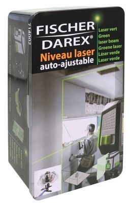 Niveau laser croix vert avec pince sans trépied FISCHER DAREX