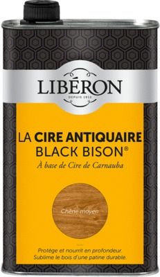 Cire antiquaire liquide "Black Bison" chêne moyen 1 l LIBERON