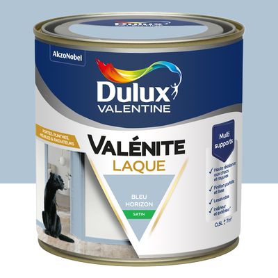 Peinture Boiseries Laque Acrylique Valénite Bleu Horizon Satin 0,5 L - DULUX VALENTINE