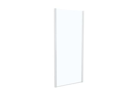 Paroi latérale de douche verre transparent avec profilé blanc mat Tahiti 80 cm 80 x 200 cm OCEA