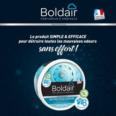 Gel destructeur d'odeurs fraicheur océan 300 gr BOLDAIR