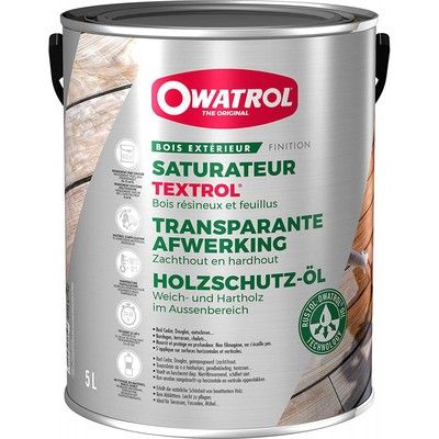 Saturateur incolore pour bois tendres extérieurs TEXTROL 5 l OWATROL