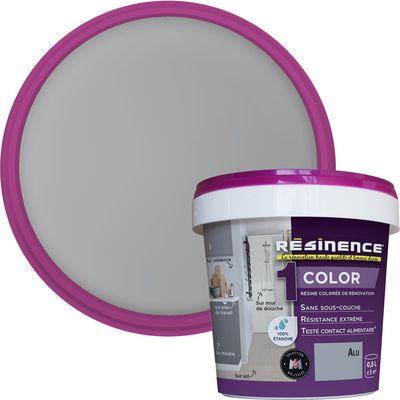 Résine colorée de rénovation aluminium 500 ml - RESINENCE