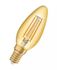 Ampoule LED E14 vintage 1906 flamme à filament 4 W = 410 lumens ambré OSRAM