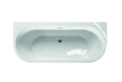 Baignoire semi-îlot blanche 170 x 75 cm Bacara BALNEO