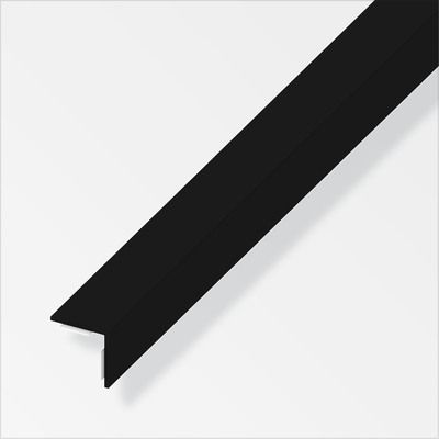 Cornière égale adhésive en PVC 20 X 20 mm noir 2,5 m ALFER