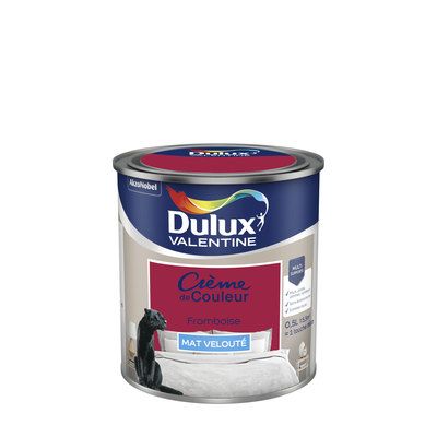 Peinture Crème de Couleur Framboise mat 500 ml - DULUX VALENTINE