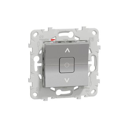 Interrupteur volet roulant 3 boutons aluminium - Unica SCHNEIDER ELECTRIC