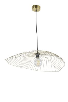 Suspension laiton doré feuille E27 60W LEAF - COREP