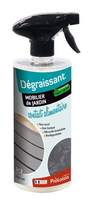 Dégraissant pour mobilier de jardin spécial contact alimentaire 750ml PROLOISIRS