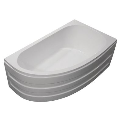 Baignoire asymétrique droite L 1600 x P 900 mm  Easy bath BALNEO