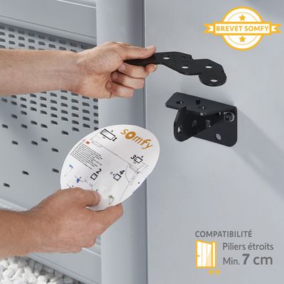 Motorisation pour portail battant à vérin Exavia Star SOMFY